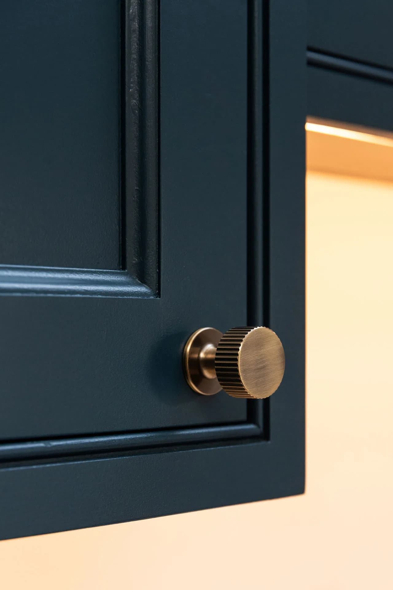 Hand-crafted in-frame cabinetry detail