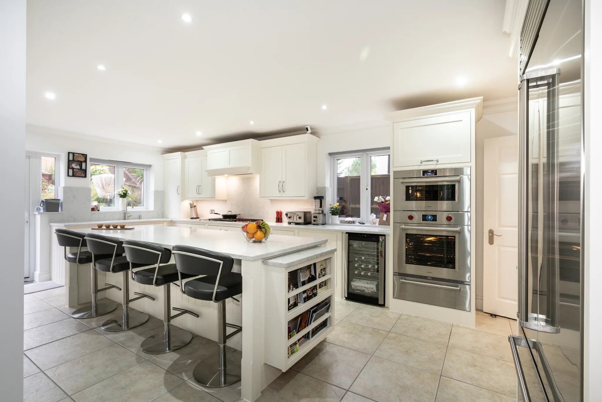 L-shape with Island Classic Shaker Kitchen 64 - Cuffley, Herts