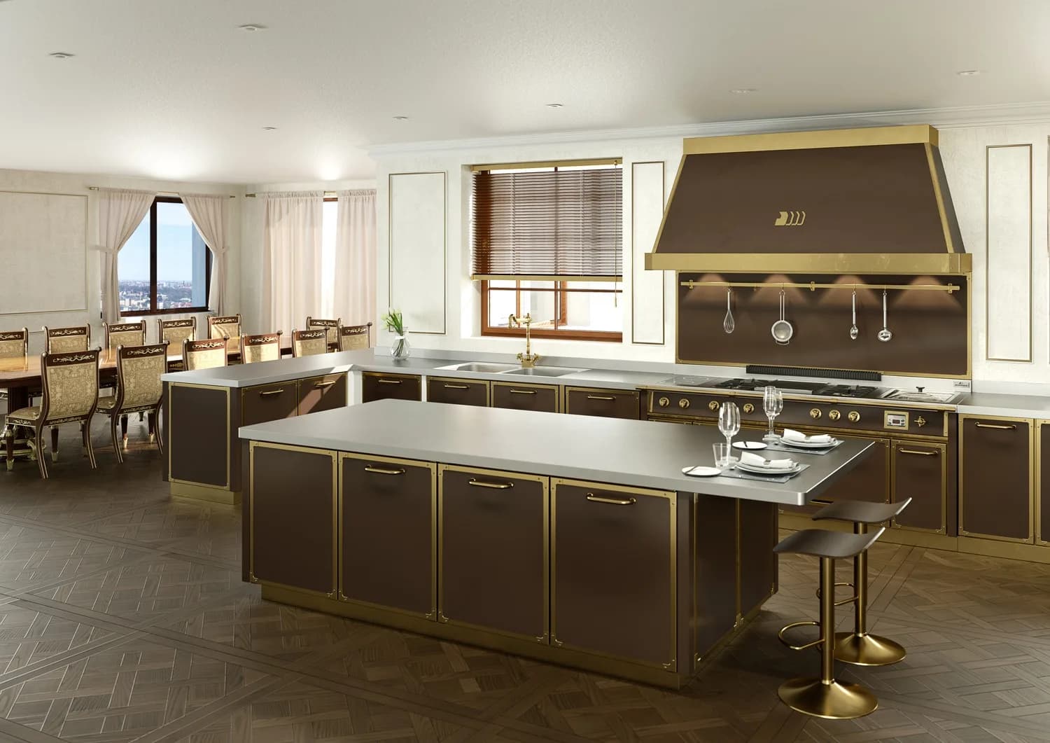A look into Glass Fronted Cabinets on a Handmade Kitchen