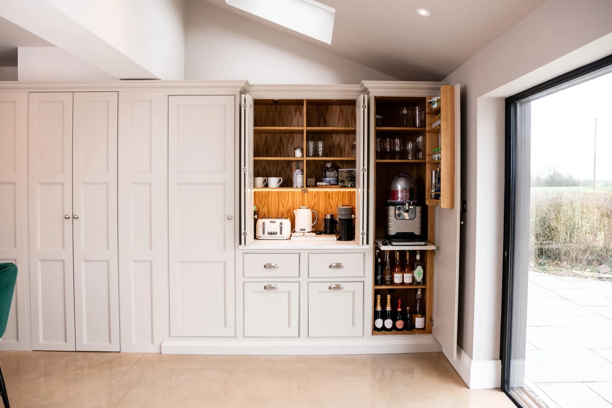classic in-frame square beaded bespoke shaker kitchen much hadham - handmade kitchen company essex (45)-4
