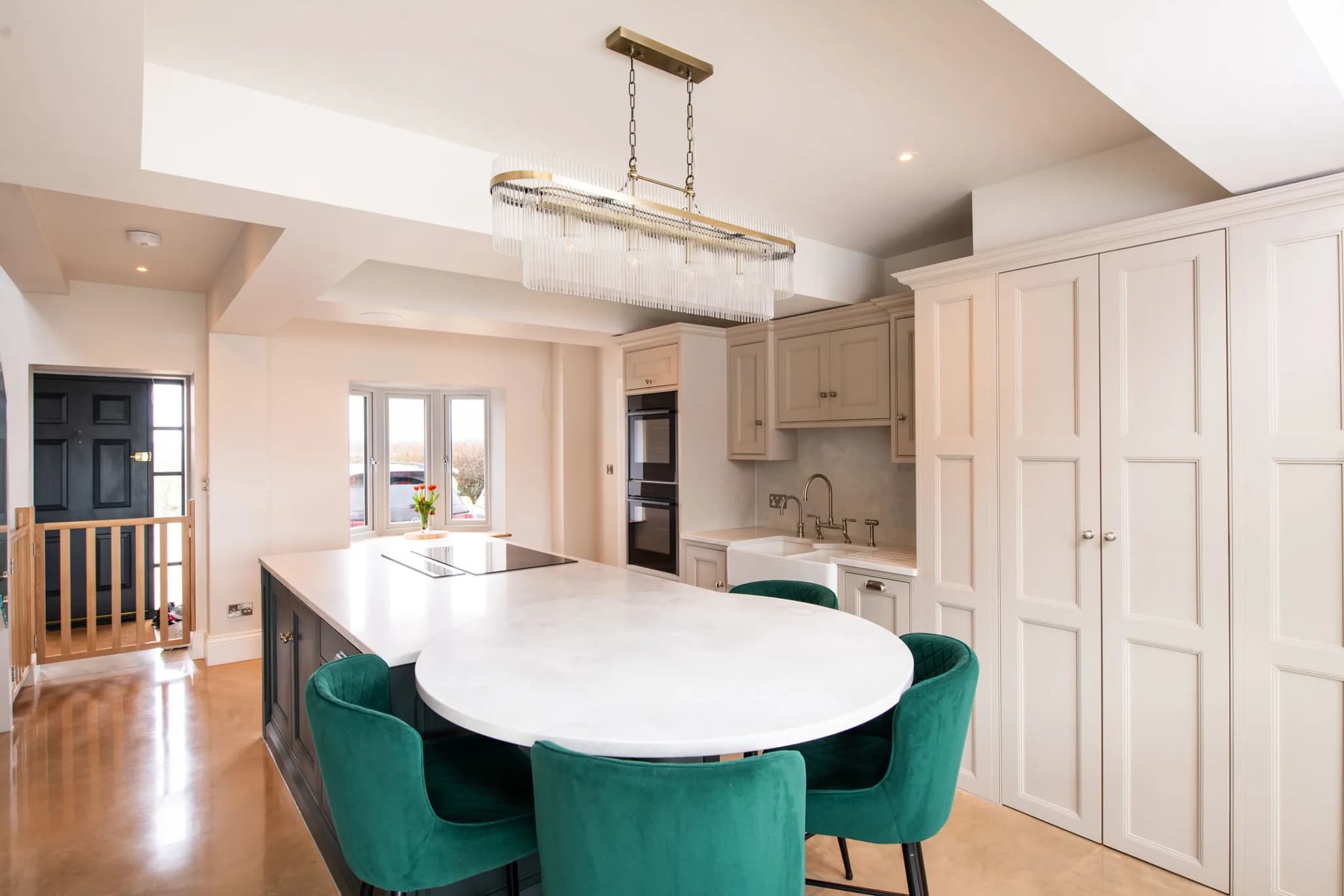 classic in-frame square beaded bespoke shaker kitchen much hadham - handmade kitchen company essex (5)-2