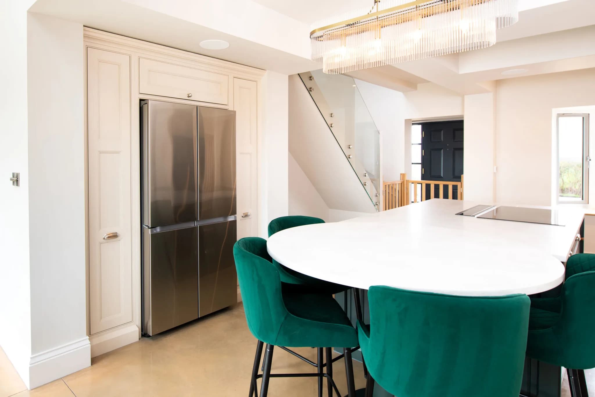 classic in-frame square beaded bespoke shaker kitchen much hadham - handmade kitchen company essex (9)-2