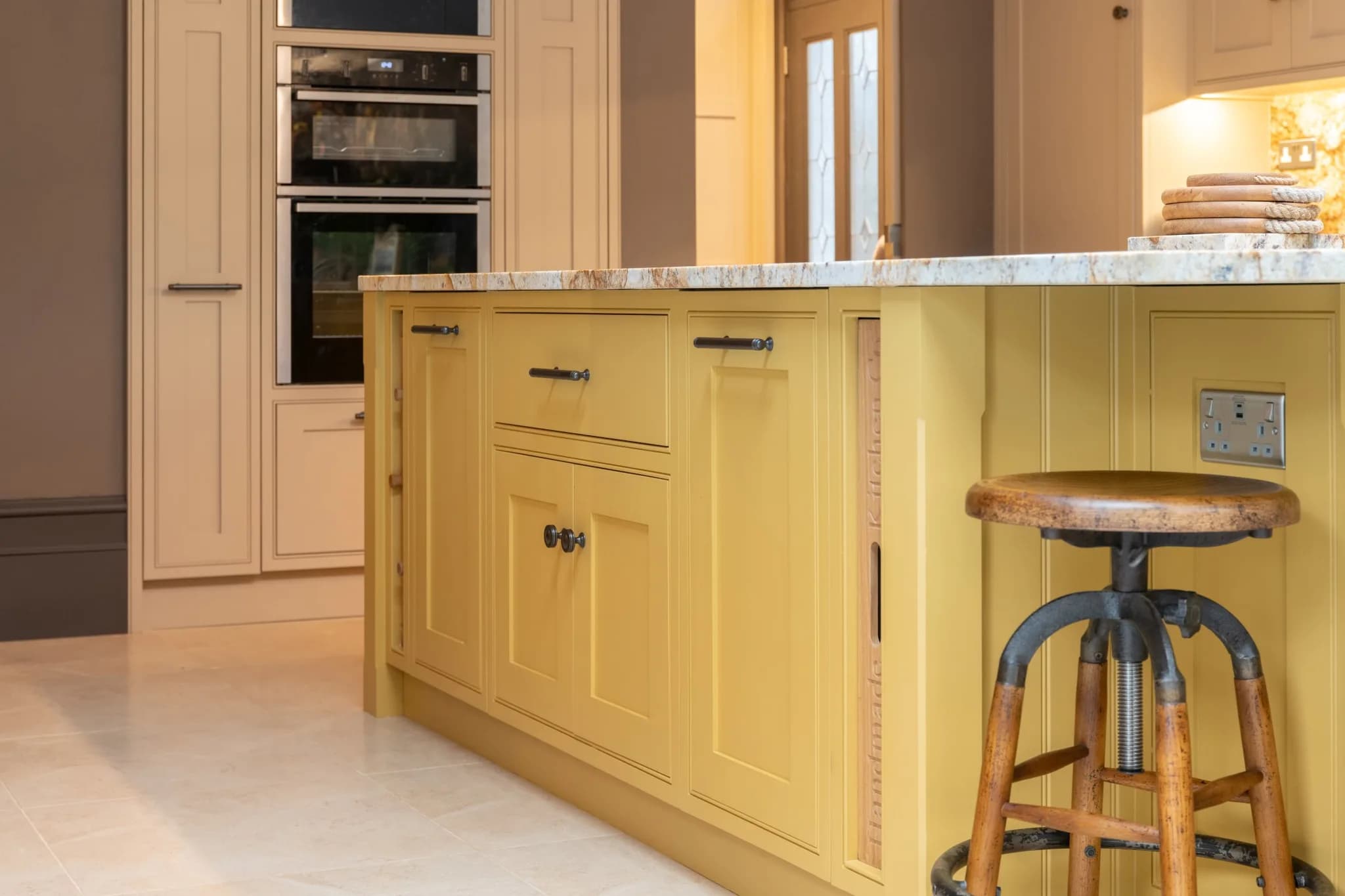 Introducing a Yellow Hue from Farrow & Ball into the Kitchen