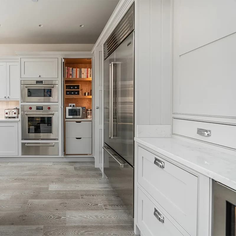 Truly Bespoke Corner Larder with Pocket Doors
