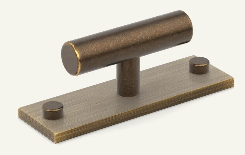 MIX-Plain-t-bar-handle-Backplate-Armac-Martin-handmade-kitchen-company