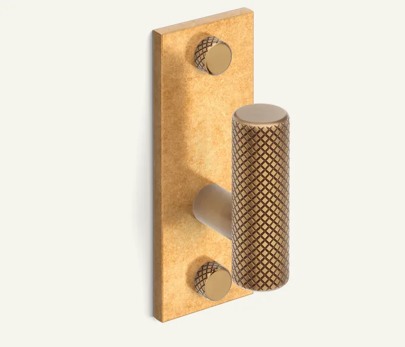 MIX-diamond-knurled-single-vertical-wall-hook-Armac-Martin-handmade-kitchen-company