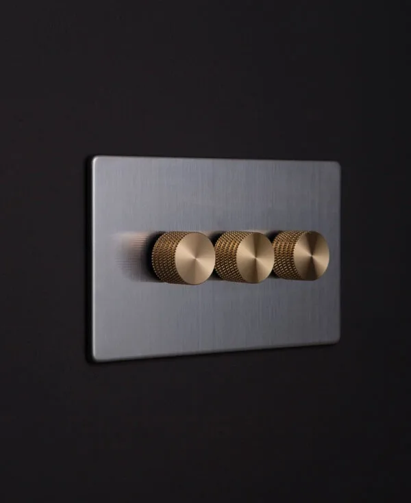 silver-triple-dimmer-switch-dowsing-and-reynolds-handmade-kitchen-company